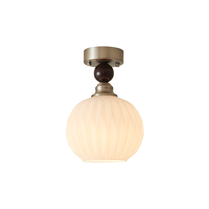 Wabi-sabi antique corridor aisle light entrance ceiling light cloakroom entry premium French retro balcony light