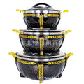 Factory direct sales cross-border hot-selling stainless steel insulation bucket white stone pattern black stone pattern light gold handle classic cross-border hot-selling