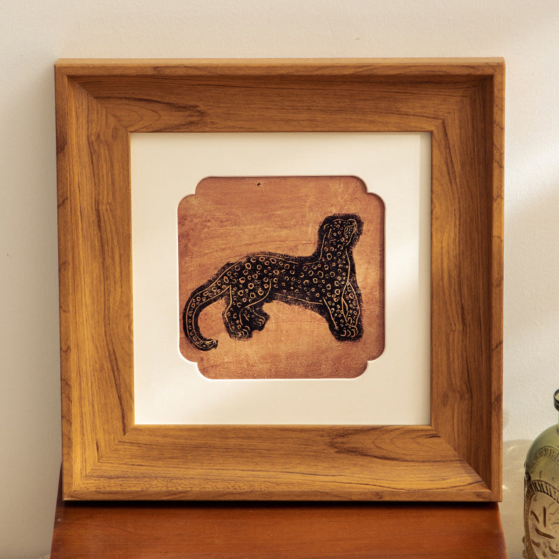 DIY Song Jin pearl painting photo frame setting table handmade cardboard salon team building warm-up picture frame 8 inch wall hanging handmade gift