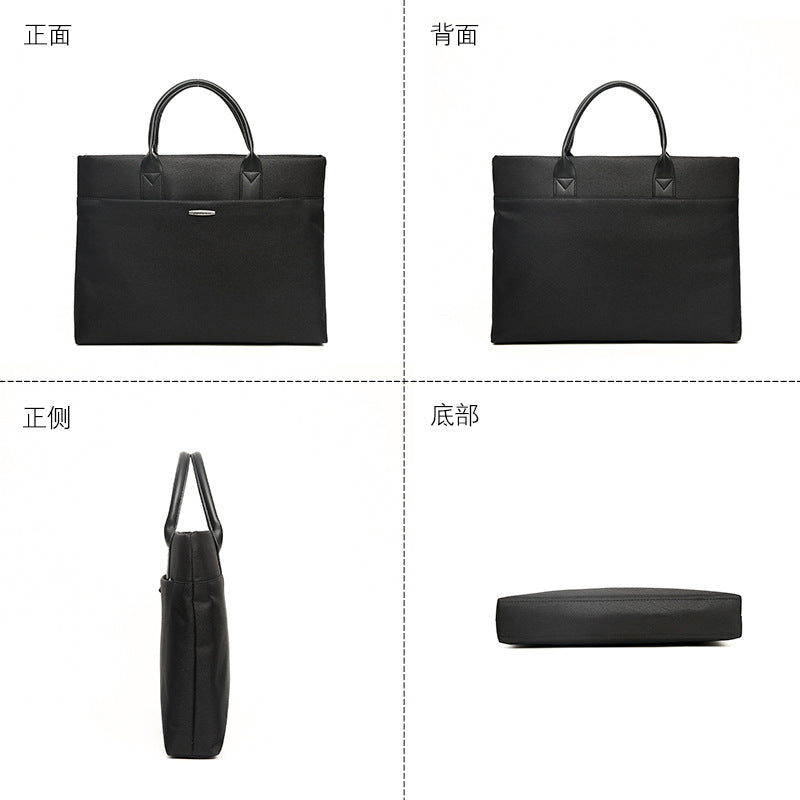 Self-Youxin 339 Oxford cloth file bag tote bag business men's large-capacity meeting briefcase custom printing