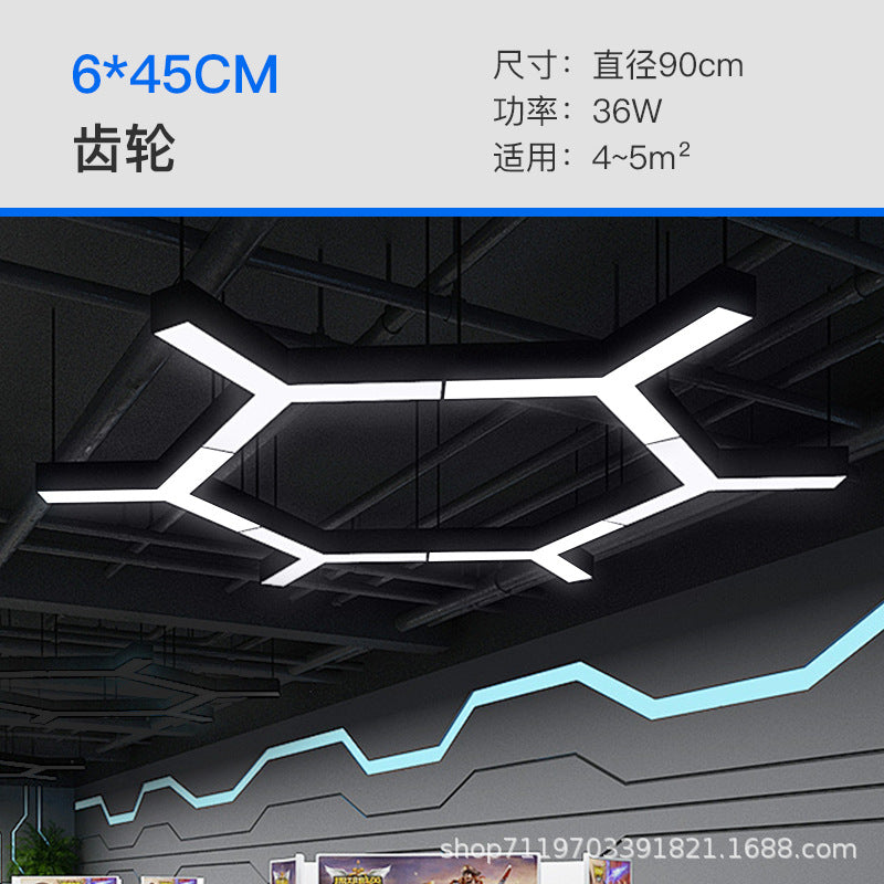 Y-shaped chandelier creative special-shaped office gym e-sports room supermarket playground video game city commercial modeling light