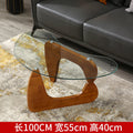 Internet celebrity designer yaguchi yu glass coffee table living room accessible luxury small apartment for home creative classy sofa side table