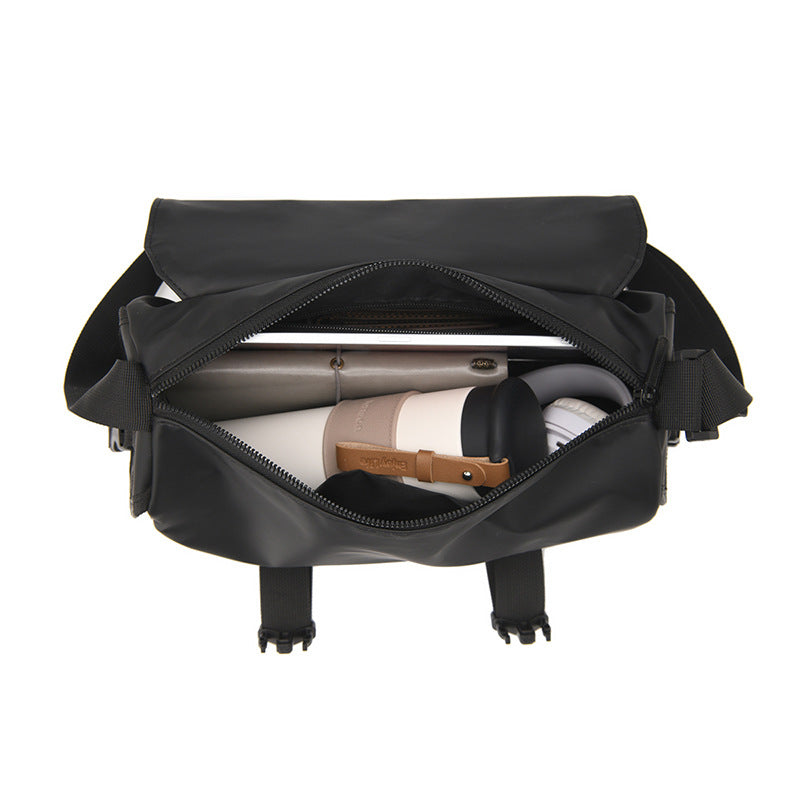 Cross-border wholesale crossbody shoulder bag trend new simple pu messenger bag casual Korean version of men's and women's fashion crossbody bag