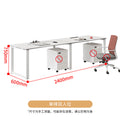 Saint li office desk and chair set - minimalist modern computer desk with partition, staff booth, office furniture