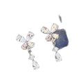 Exquisite bowknot teardrop zircon stud earrings: minimalist, unique, and chic. a touch of luxury for the modern woman