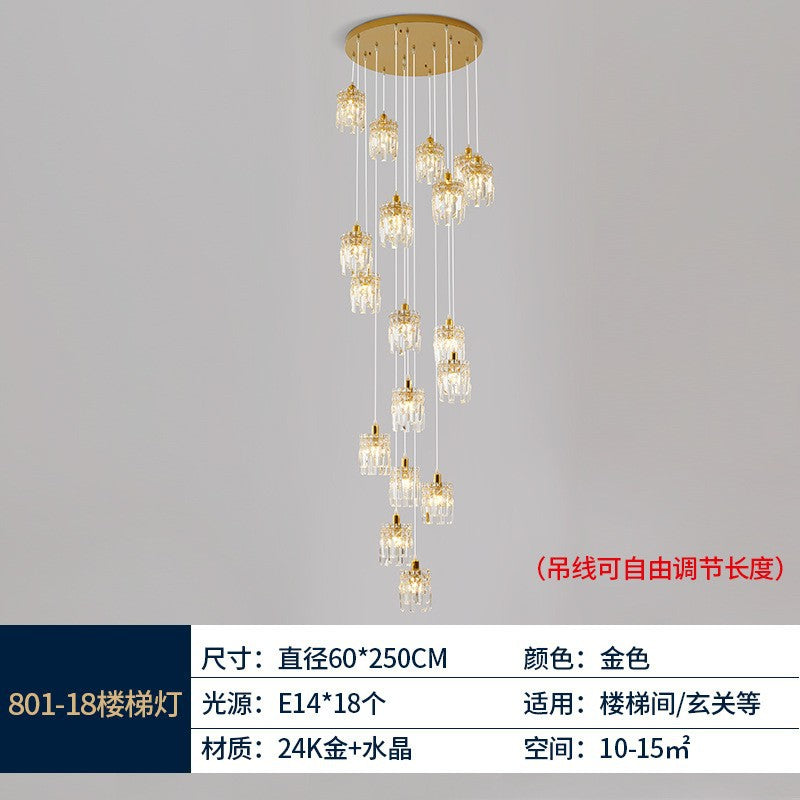 European living room ceiling lamp Zhongshan lighting Nordic restaurant chandelier ceiling lamp Modern villa hall master bedroom lamp