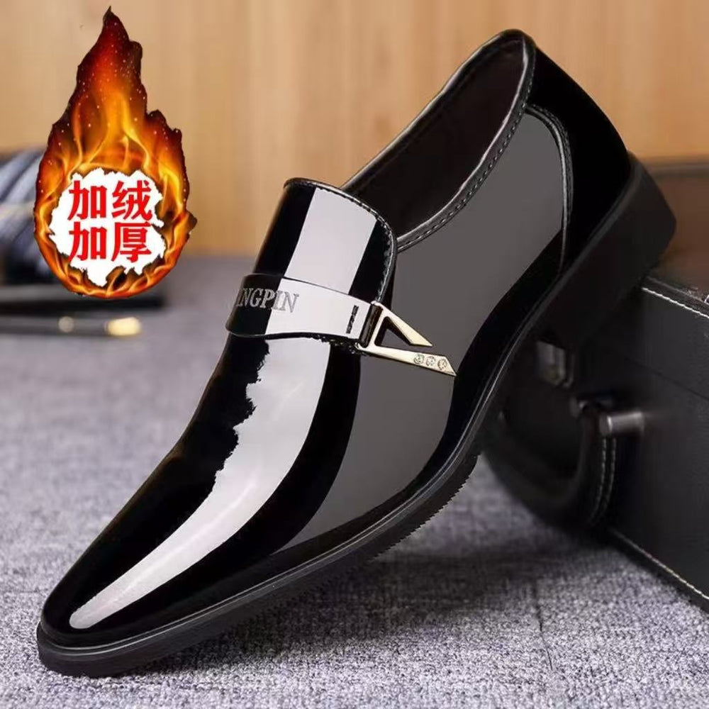 【boutique quality】men's fashionable and versatile business classic leather dress shoes - trendy, versatile, comfortable, and breathable