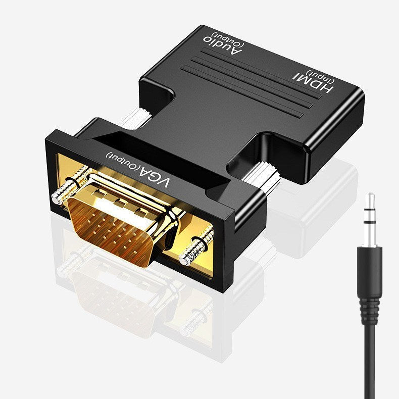 HDMI to VGA converter high definition adapter computer monitor projector set top box cable with audio