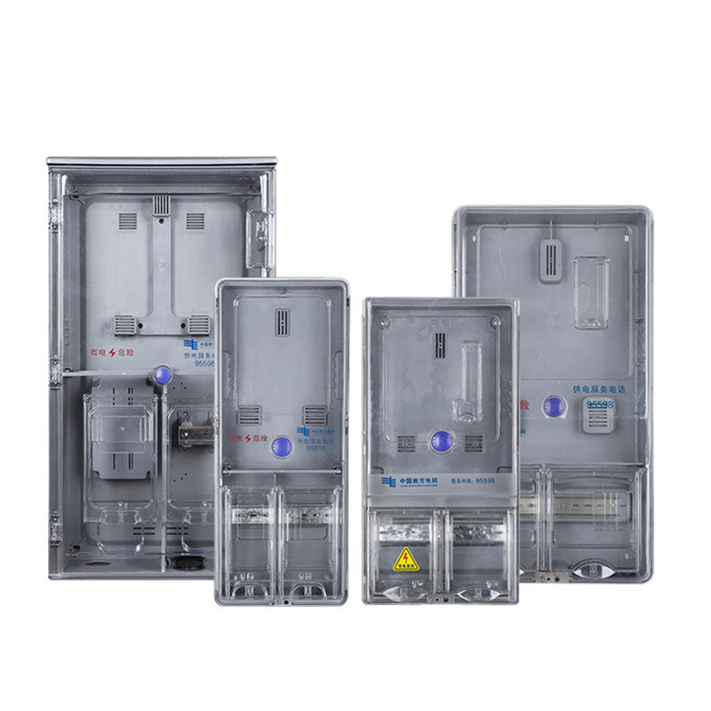 Nanwang single-phase/three-phase 1 transparent meter box waterproof card type prepaid intelligent cost control three-phase one PC