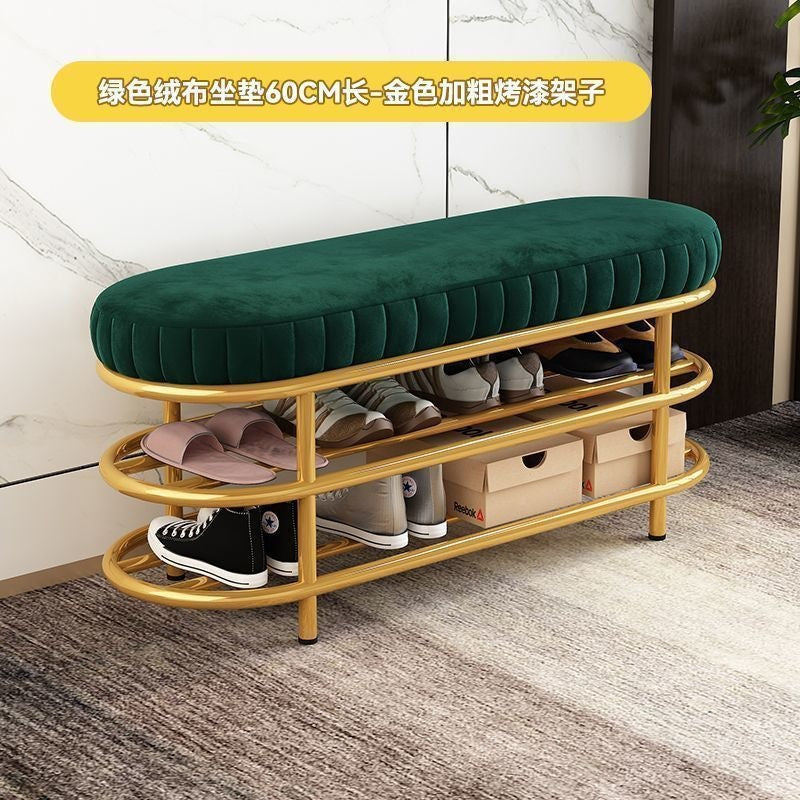 Shoe changing stool door for home soft bag shoe stool shoe cabinet stool all-in-one entrance door popular can sit bench stool