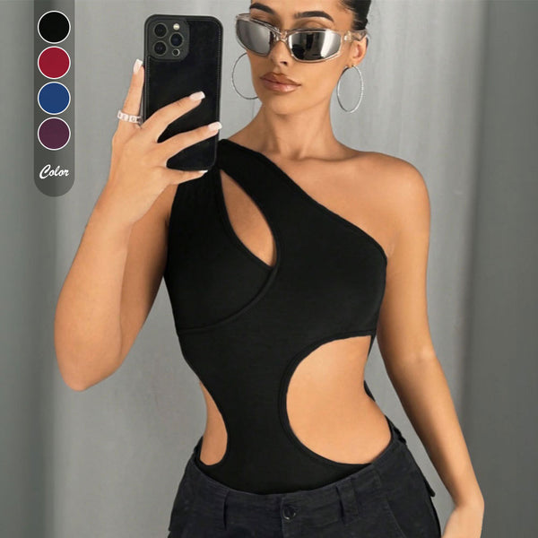 Cross-border European and American irregular design sense trendy onesie 2025 spring and summer new  women's tapered pants