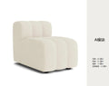 Nordic modern modular fabric living room sofa italian minimalist light luxury piano key creative lambswool sofa set