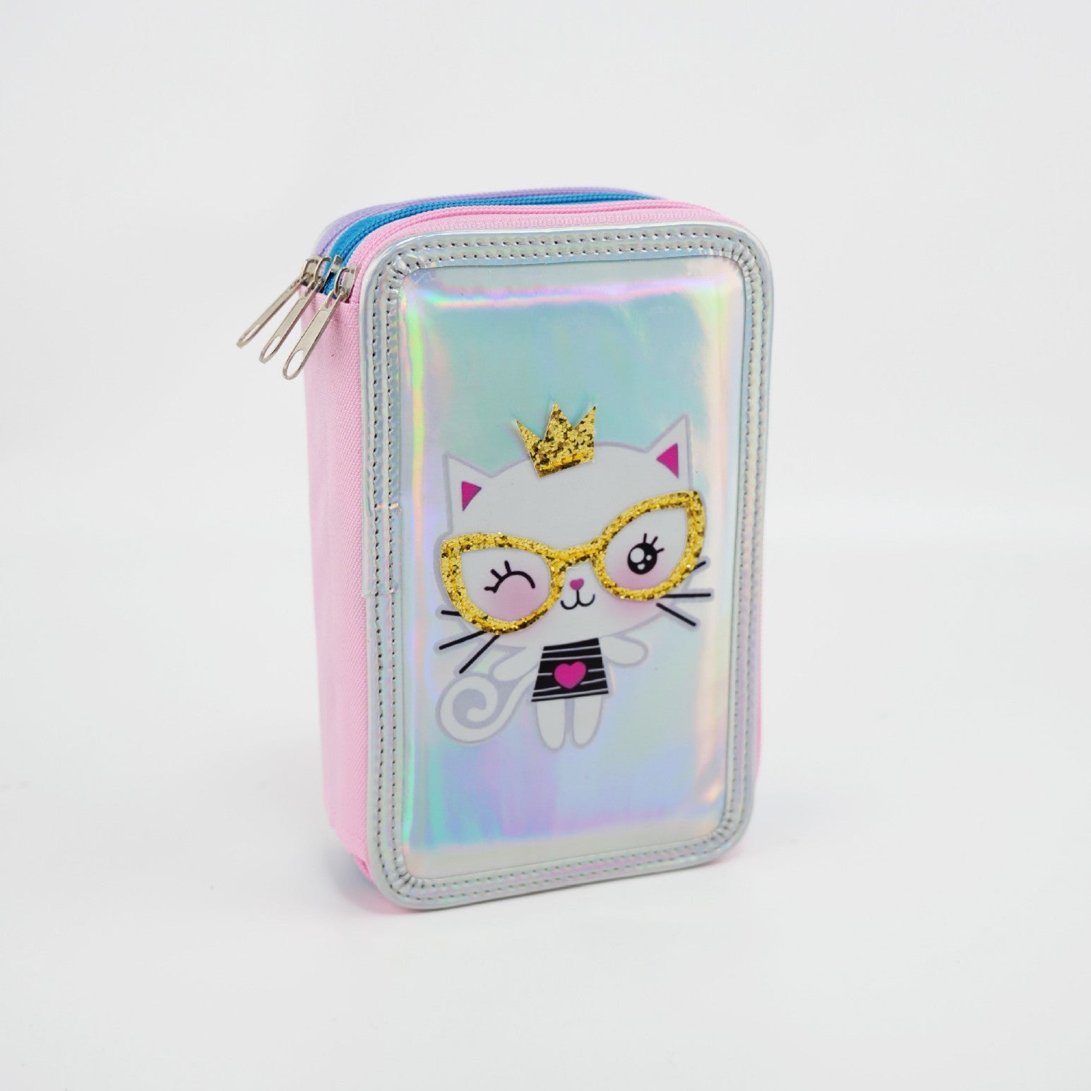 Art student stationery box 52 colors folding large capacity color pencil storage bag, primary school student storage art pencil bag