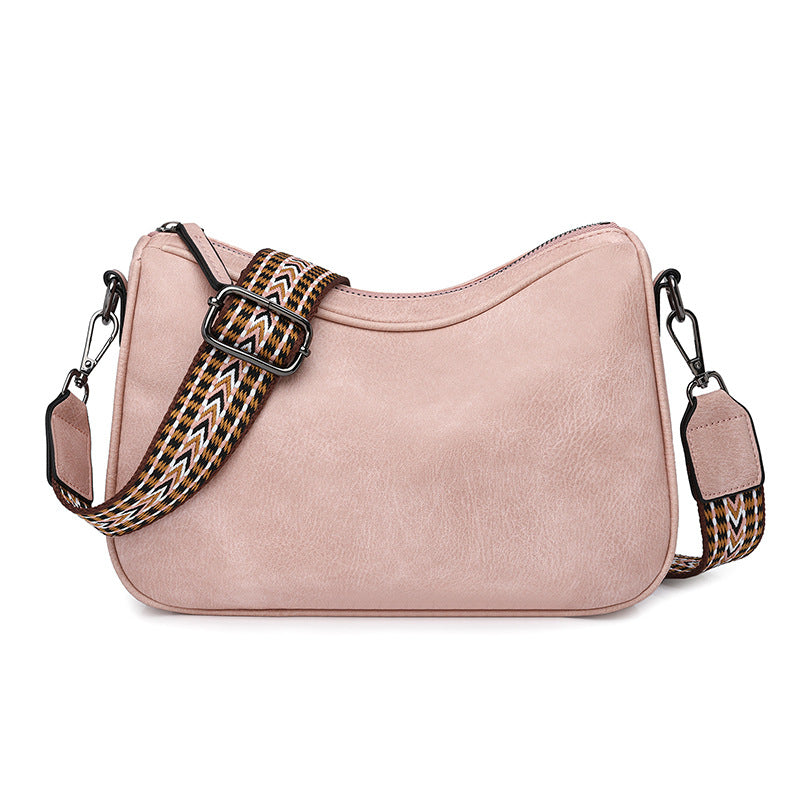 Fashion retro commuter shoulder bag 2024 new bag women's bag versatile popular Korean version women's messenger bag soft bag