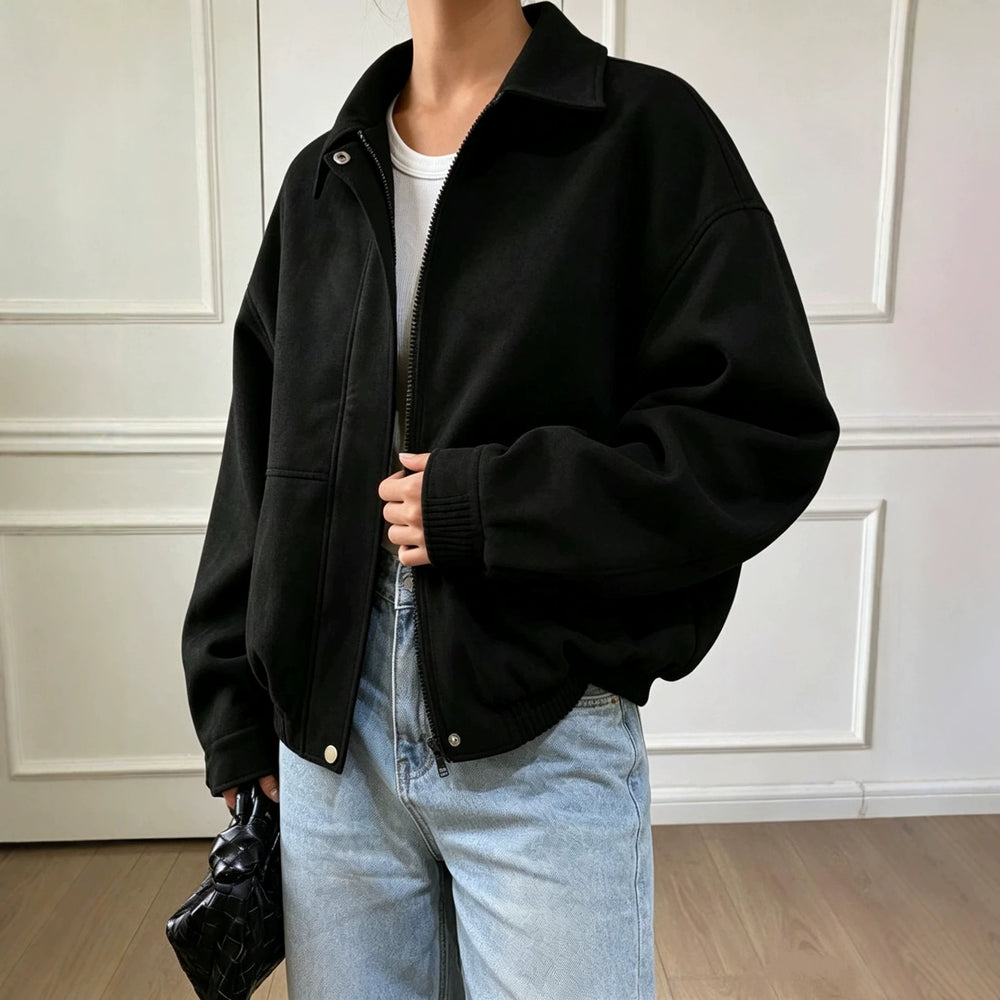 cross-border fashion women's outerwear: new spring/autumn retro high-end casual versatile jacket top