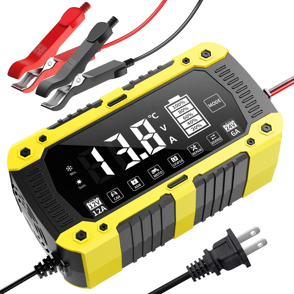 new 12v12a24v6a lifepo4 14.6v 29.2v car and motorcycle battery charging