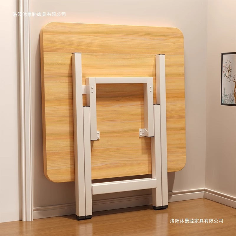 Simple foldable small square dining table for home study rental house dormitory small apartment portable dining table casual