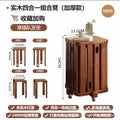 [upgraded bearing universal wheel-round legs] walnut color