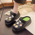 2025 women's summer clogs: comfortable, slip-resistant, thick-soled beach sandals with closed toe design