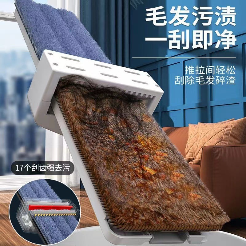 new hands-free flat mop - no-rinse, one-step cleaning for home use - lazy person's floor cleaning tool - large mop head