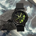 2025 men's automatic (non-mechanical) quartz watch - unique, trendy, asymmetrical design with silicone strap for export