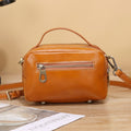 Genuine leather crossbody bag - 2024 spring/summer versatile fashion handbag - fresh & chic top grain cowhide premium small square bag