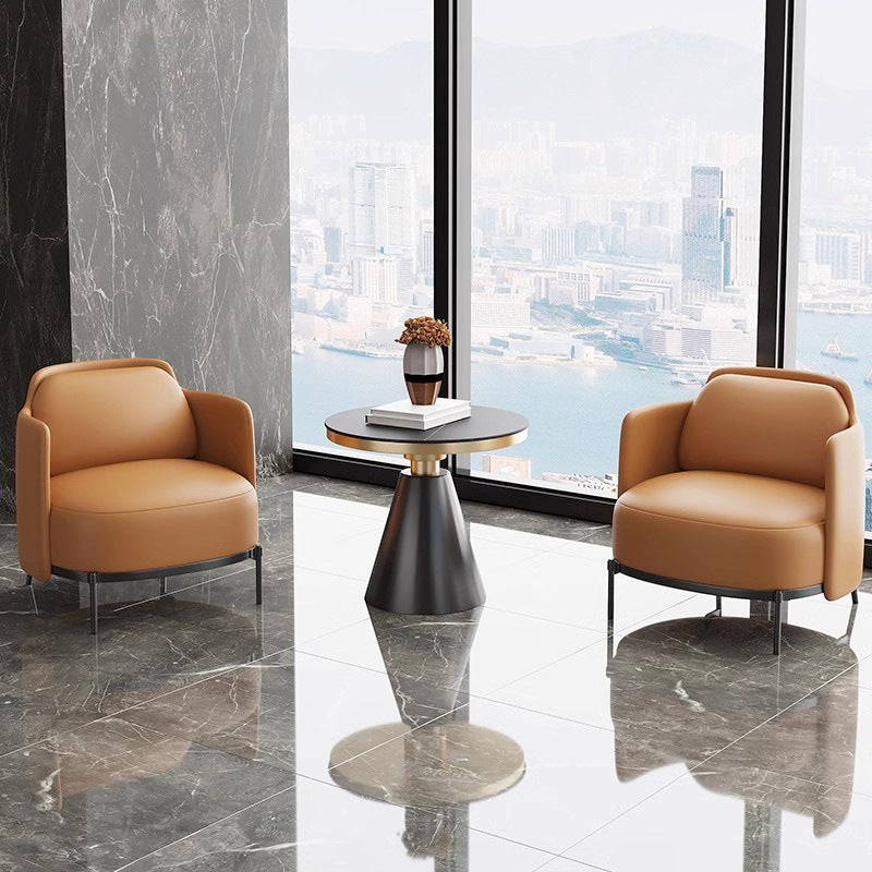 Business negotiation single sofa hotel lobby rest area sofa office light luxury reception sofa booth