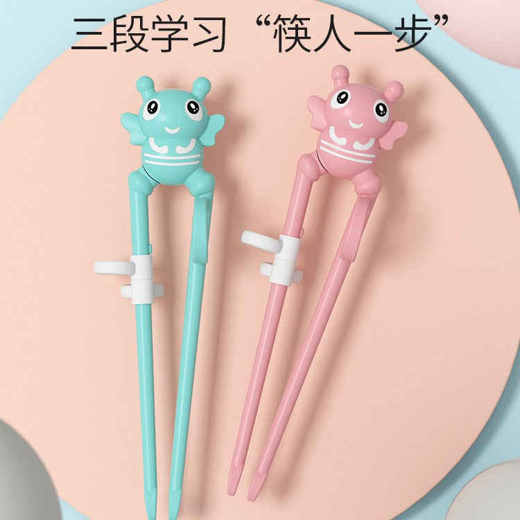 Babibele children's training chopsticks - beginner & intermediate levels - baby learning chopsticks - household chopsticks for boys & girls - eating assistance chopsticks