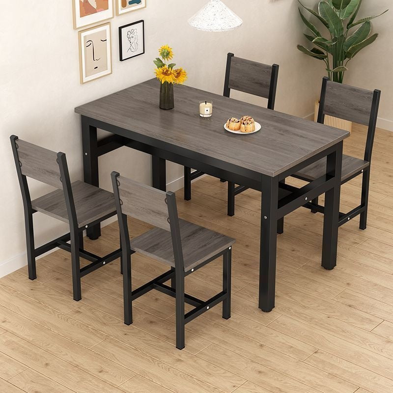 For home dining table and chairs table and chairs snack bar modern small apartment fast food casual restaurant dining table rectangular combination simple