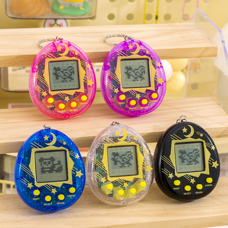 Hot-selling electronic pet toy for export: mini virtual pet game console keychain