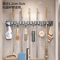 Bathroom bathroom punch-free strong mop wall hanging clip handy gadget fixed hook buckle broom storage storage rack
