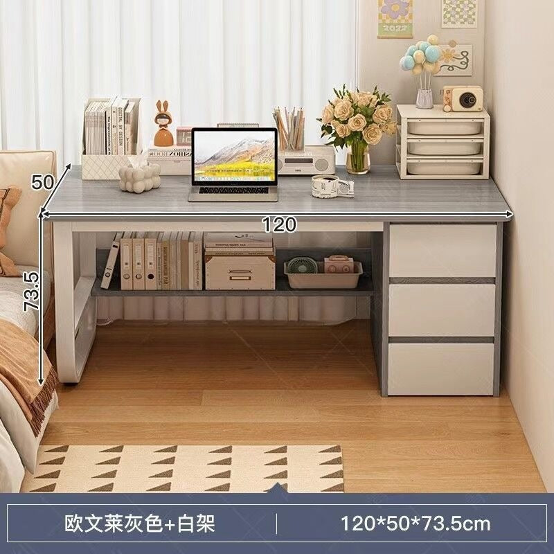 Computer desk desktop bedroom home desk student study drawer writing rental house casual office desk