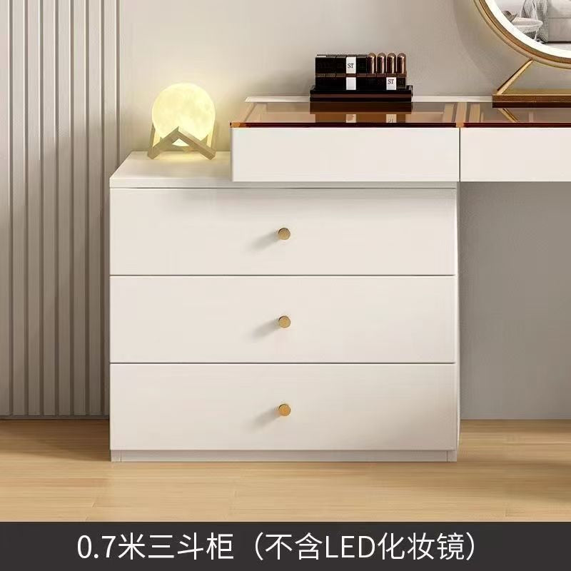 Corner dresser chest of drawers all-in-one cream style popular retractable dressing table bedroom ultra-thin dressing table