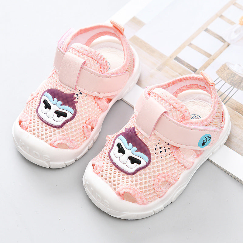 Yidian baby cloth sandals women's summer infant shoes new arrival toddler shoes one year old men's soft bottom