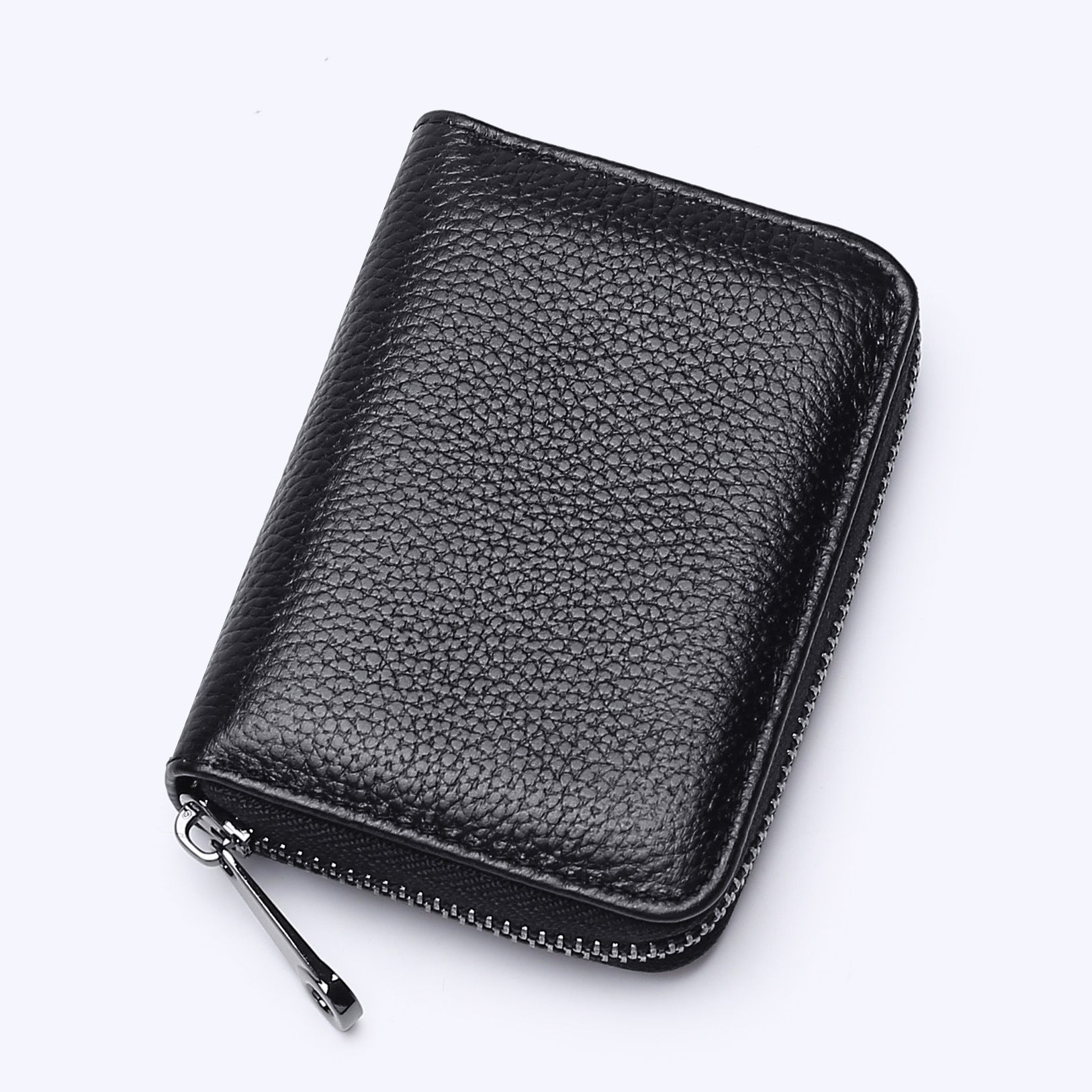 New organ card bag, large capacity, multi-card position, ID card holder, women's anti-theft zipper wallet, fashionable pu card bag.
