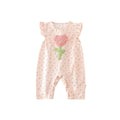 Infant and toddler spring/autumn casual outing outfit for baby girls, super cute and stylish two-piece set with overalls, perfect for 100-day celebrations and trendy wear
