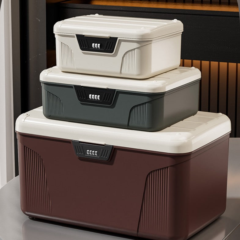 Password lock storage box Privacy document certificate storage Valuables storage box Storage car password sorting box