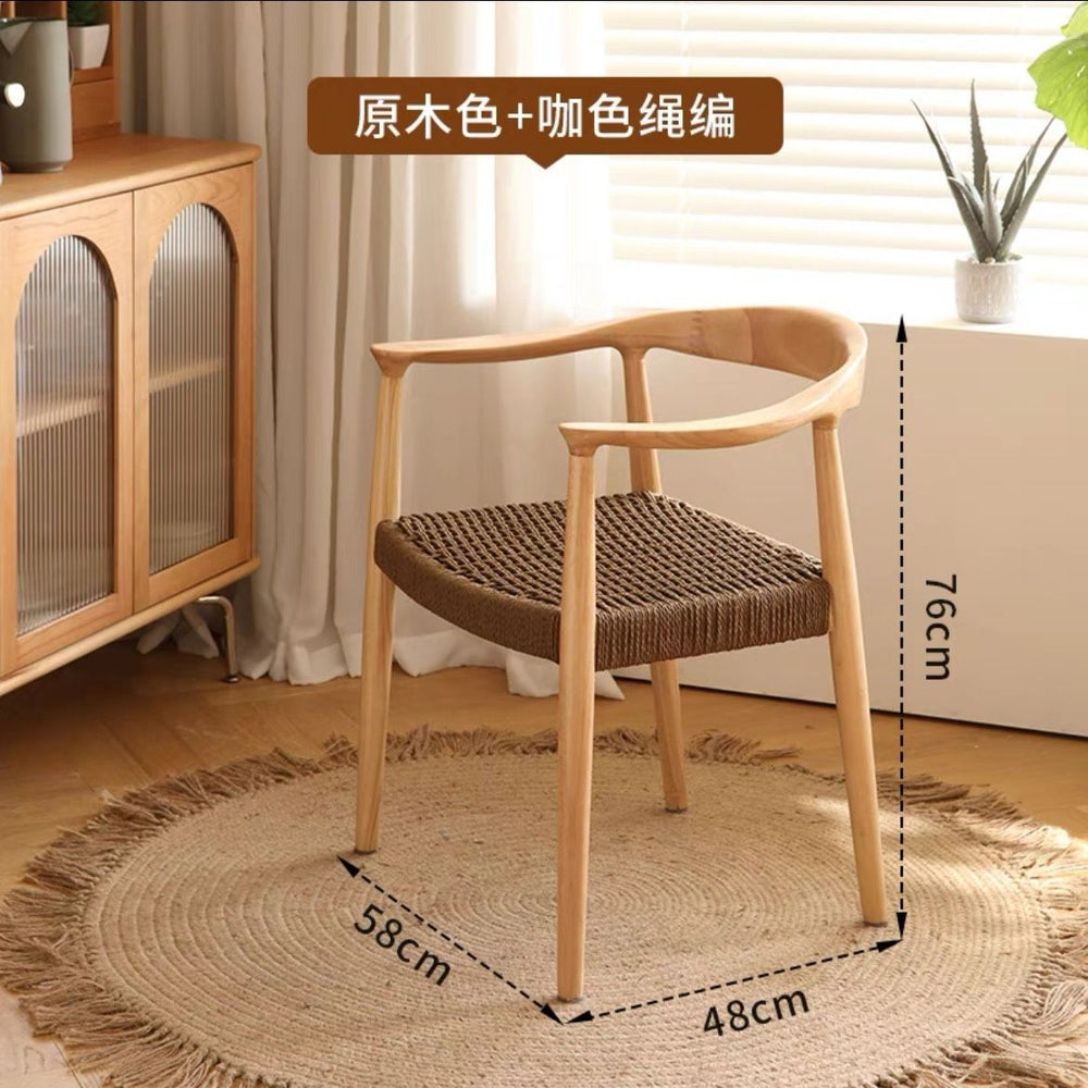 All solid wood chinese restaurant dining chair creative study back chair shu president chair sales department tea making log negotiation chair