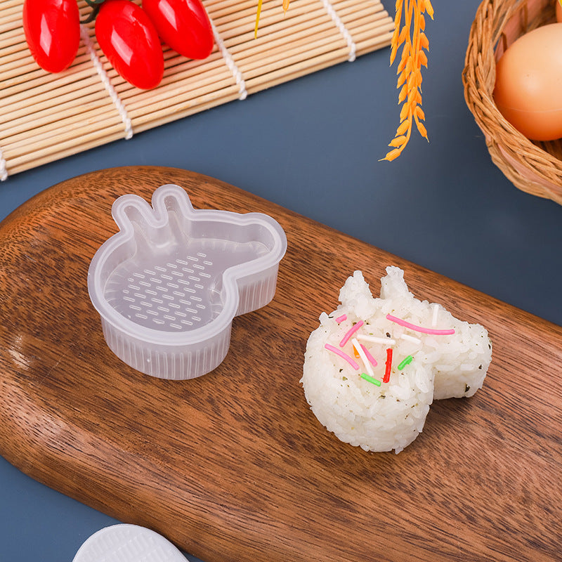 Multi-layer rice ball mold heart shape diy military ship sushi mold baking tool multi-layer sushi supplementary food bento tool