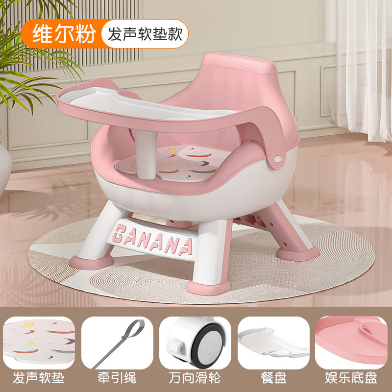 Baby dining chair kids stool baby chair for home small bench backrest seat low chair dining table chair