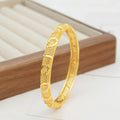 Middle eastern women's openwork floral design bangle, matching sister bracelets perfect for everyday wear and party gifts