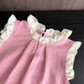 new girls' korean style tank dress - trendy kids' skirt with mesh patchwork, sweet and cute princess dress wholesale