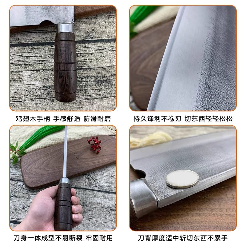 Bearing steel hand-forged for home kitchen knife barbecue shop special bone chopping knife kitchen meat cutting knife