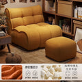 Vacuum compressed sofa casual modern lazy fabric sofa sponge single sofa cream casual living room casual