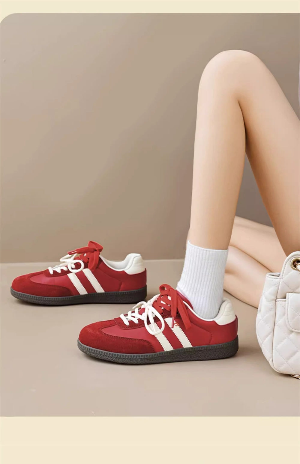 Women's german army trainers (gats) - 2026 spring new arrivals: bestselling flat-soled, versatile white sneakers, women's skate shoes, casual athletic shoes