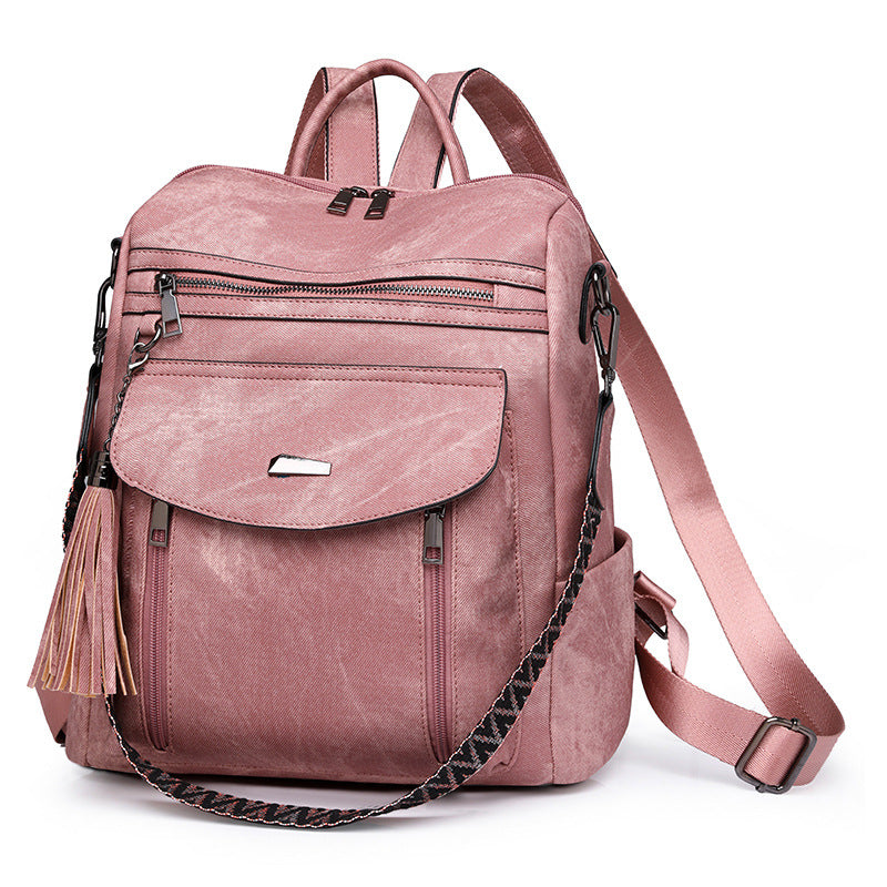 Spring 2024 Cross-border Trend PU Ladies Bag Ladies Backpack Multifunctional Wholesale