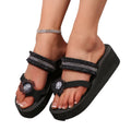 plus size toe slippers for women 2025 summer fashion style temu popular lightweight outwear rhinestone sandals for women