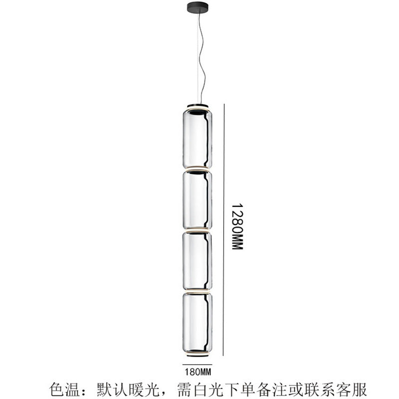 Zhengda home furnishing italian flos import glass height milan led stairwell living room dining room study chandelier