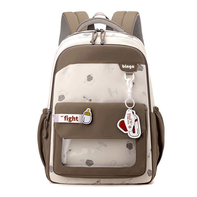 New schoolbag backpack girls simple leisure student bag college style backpack junior high school high school campus schoolbag