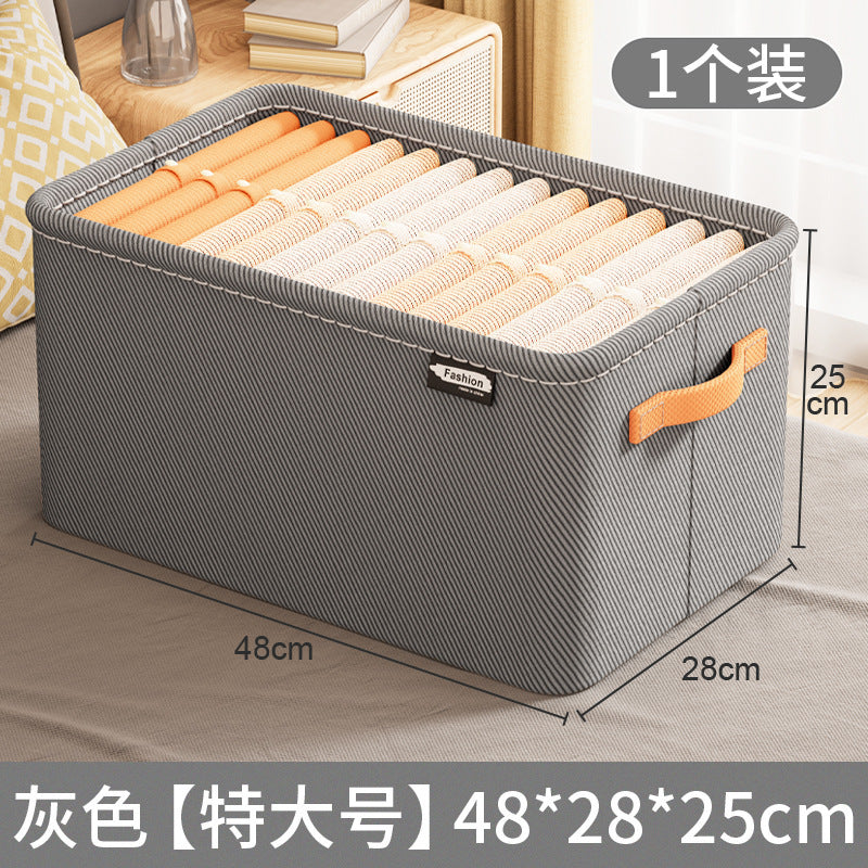 New storage box Thickened fabric storage basket Clothes pants storage artifact Household storage box A must for dormitories